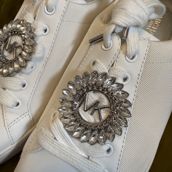Michael Kors White Embellished Sneaker - Picture 2 of 5